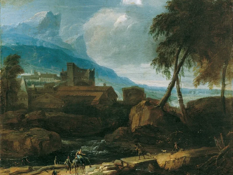 1661-David, I Richter - Paesaggio ideale
